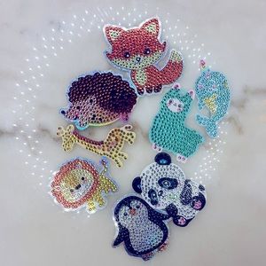 Gem art animal Keychains & stickers